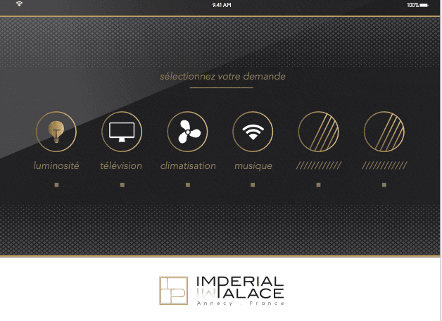 Interface tablette sur mesure